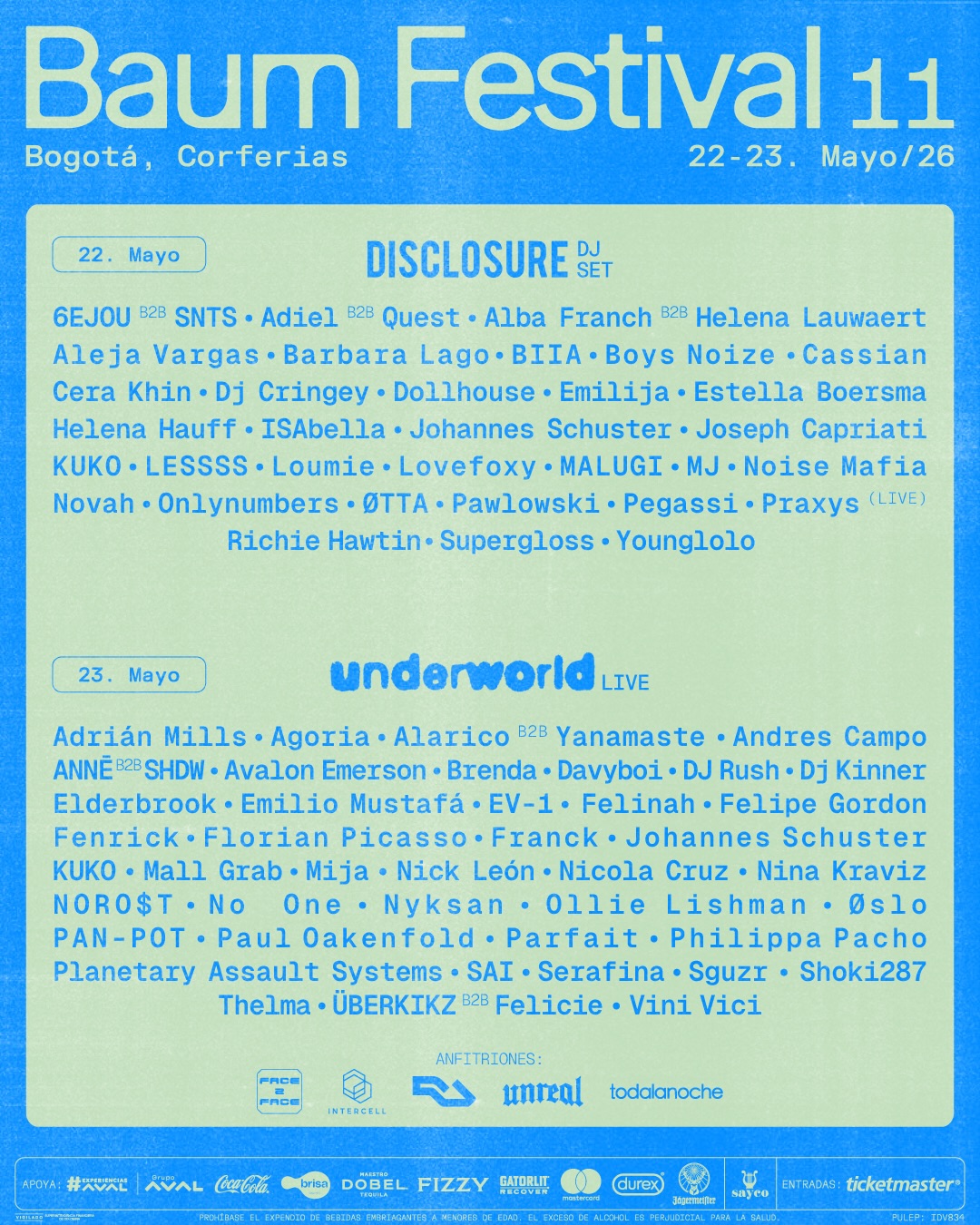 Flyer día 23 · Underworld